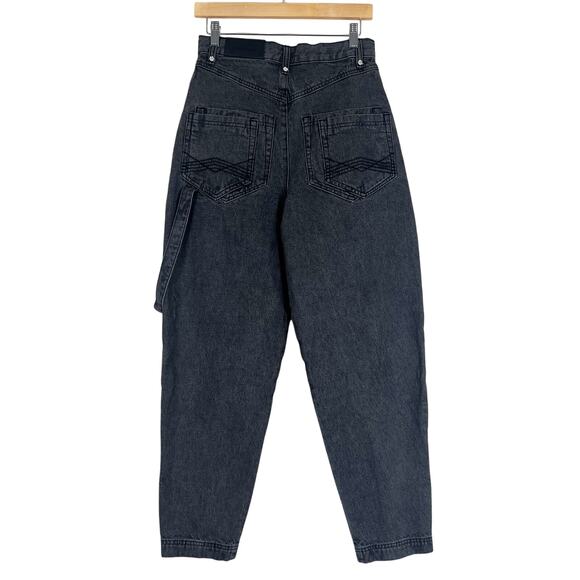 Maniere De Voir NWT Washed Black Cargo Balloon Fit Jeans - Picture 5 of 8